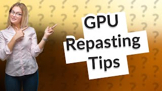 When to repaste a GPU [upl. by Durston169]