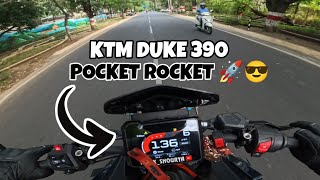 City Ride on my KTM Duke 390 🔥🔥  Hyper Riding on this Beast ☠️🚀  Checking Top End 😈😎vlog ktm [upl. by Bridwell765]