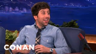 When Simon Helberg Met Stephen Hawking  CONAN on TBS [upl. by Lyda]