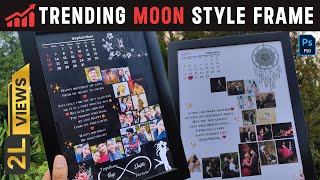 Moon Style Photo Frame  Trending Photo Frame  How to Collage Moon Photo [upl. by Trstram]