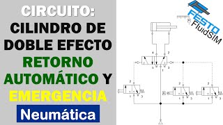 Cilindro con Retorno Automático y Botón de Emergencia [upl. by Mikahs]