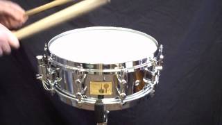 Sonor Artist Series 14x5 Phil Rudd Snare Drum Demo [upl. by Lednam414]