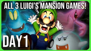 Every Luigis Mansion Marathon 100  Day 1 [upl. by Welcome]