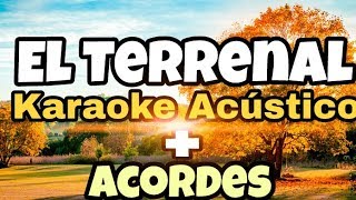 Terrenal  Julion Alvarez  Karaoke Acustico  Acordes  letra [upl. by Annaerda]