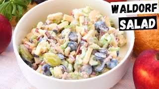 Waldorf Salad Recipe The Classic American Waldorf Salad 🇺🇸 [upl. by Dimitri496]