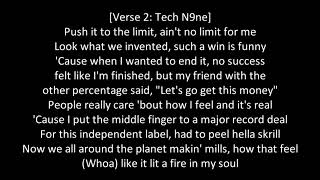 Tech N9ne ft Navé Monjo  Levitation  LyricsOnScreen [upl. by Etnor151]