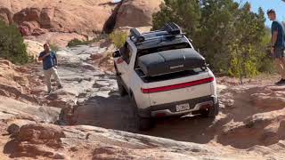 Rivian R1T off road rock crawl at Moab [upl. by Edwina]