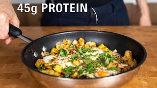 This Healthy Breakfast has 45g of Protein Potato hash [upl. by Wiskind]