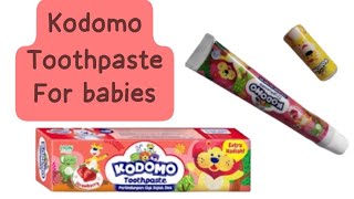 Kodomo baby toothpaste review  best baby toothpaste [upl. by Greg]