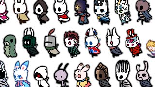 ALL Hollow Knight Custom Skins Showcase 110 Skins [upl. by Jenifer811]