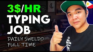 TYPING JOB Online Jobs Work From Home Daily Sweldo For Beginners [upl. by Stallworth361]