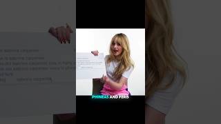 Sabrina carpenter voice in Phineas and ferb sabrinacarpenter shorts entertainment [upl. by Fong428]