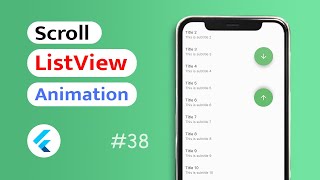 How to scroll a ListView With Animation in Flutter App Android amp IOS [upl. by Ahseikan897]