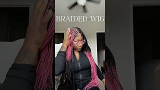 This wig is from Stylestorockcom braidedwig knotlessbraids wiginstall alopecia wigs [upl. by Otrepur]