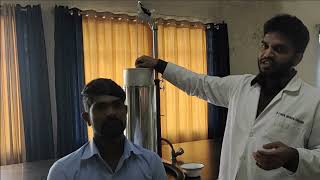 Demonstration of Spirometry by Pandian Mpvsmededu [upl. by Balthazar]