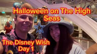 Day 1 Disney Wish HALLOWEEN Cruise The SANDERSON SISTERS BOO Pumpkin Tree Merch Food amp More [upl. by Lumbard257]