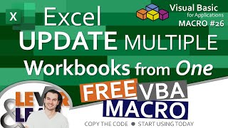 Excel Update Multiple Workbooks from One  VBA Macro 26 [upl. by Tavish972]