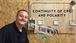 Continuity of CPC and Polarity of our 1 Way Lighting Circuit R1  R2 Measured in Ohms [upl. by Papp]