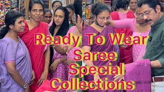 Ready To Wear Saree new trendingvideo womensfashion patturumalkayamkulam [upl. by Olotrab49]