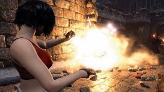 Ada Pistol Only S rank Castle Mercenaries 4K60FPS  RESIDENT EVIL 4 REMAKE [upl. by Branen399]