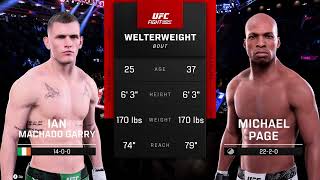 FULL FIGHT  Ian Garry Vs Michael Page UFC 303 [upl. by Goerke]