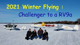 Winter Flying  Feb2021 Landing on the frozen lake [upl. by Sid579]