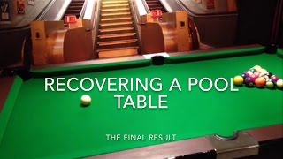 DIY Pool Table Recloth  Final Result [upl. by Anoif376]