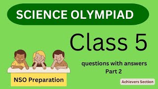 Science Olympiad Questions with Answers for Class 5  NSO  Olympiad preparation  Class 5 Science [upl. by Premer]