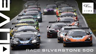 LIVE  Race  Silverstone 500  2024 British GT Championship [upl. by Leik]