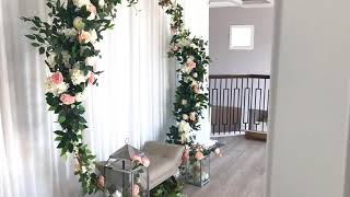 DIY  Elegant Floral Arch [upl. by Baecher739]