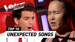 Coaches are SHOCKED after hearing unexpected foreign songs on The Voice [upl. by Tessler]