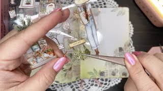 ASMR  Gardening Theme 🌿 Scrapbook and Diary Keeping With Me  No Music  No Talking [upl. by Rinum]