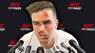 Chris Danger UFC PostFight Press Conference Returning To WWE [upl. by Ahsened337]