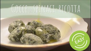 GOCCE DI SPINACI E RICOTTA  SANA VELOCE VEGETARIANA [upl. by Nyroc]