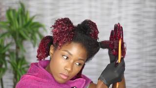 How I dye my natural hair at home no bleach featuring Sally Beauty Supply [upl. by Annahael]