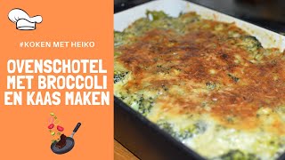 Ovenschotel met broccoli en kaas maken Super met zoete aardappels [upl. by Akym]