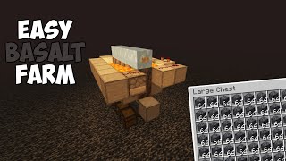 Easy Minecraft Basalt Farm For Beginners 121 Tutorial [upl. by Olbap]