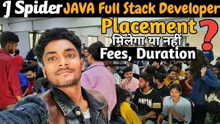 Jspider Full Stack Development Course  J Spider And Qspider Noida Placement Full Information Noida [upl. by Slin312]