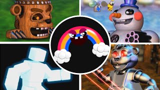 FNaF World  All Bosses  Endings [upl. by Dee Dee]