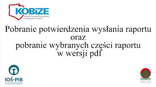 Pobranie w formacie pdf potwierdzenia wysłania raportu oraz wybranych części raportu [upl. by Bab]