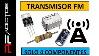 Como fabricar un transmisor fm usando solamente 4 componentes [upl. by Snebur715]