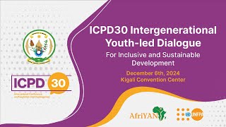 ICPD30 Intergenerational YouthLed Dialogue [upl. by Seavey]