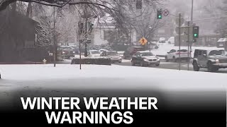 Snow in Flagstaff coming down hard [upl. by Libnah]