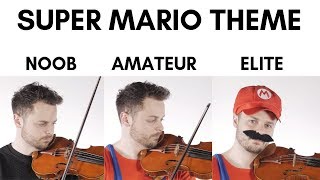 4 Levels Of Mario Music Noob to Elite [upl. by Alacim]