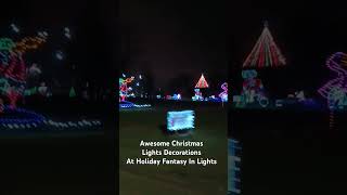 Awesome Christmas Lights Decorations At Holiday Fantasy In Lights [upl. by Lulita]