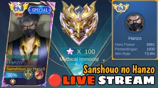 MABAR VIP GLOBAL HANZO MODE KOMPE MENUJU MYTHIC IMMORTAL MLBBIDCreator [upl. by Losse876]