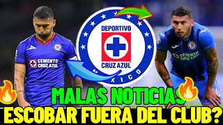 🔥🔥A ULTIMA HORRA Terrible Noticia Para Cruz AZUL¡ Juan Escobar DEJA DE Ser Jugador De La maquina [upl. by Mcleod]