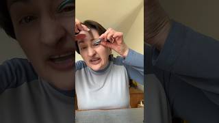 Tutorial comment mettre les autocollants eyeliner à poupoule france youtubeshorts humour [upl. by Goetz]