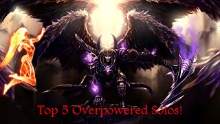 Top 5 Most Overpowered Gods In Smite Solo Only [upl. by Aylat]