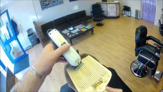 how to do a flat top with flat top comb  through barbers eyes [upl. by Alrad]